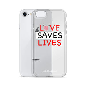 Life Rocketed love saves lives iPhone case