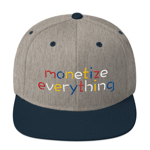 Life Rocketed Monetize Everything Snapback Hat