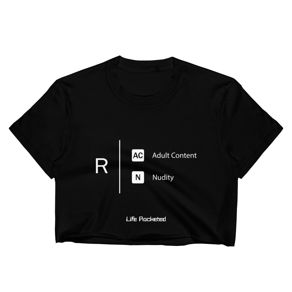 Life Rocketed graphic crop top