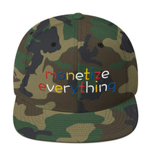 Load image into Gallery viewer, Life Rocketed Monetize Everything Snapback Hat