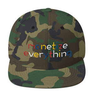 Life Rocketed Monetize Everything Snapback Hat