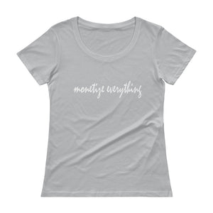 Life Rocketed's Monetize Scoopneck T-Shirt for women