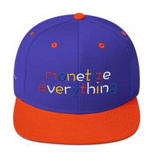 Load image into Gallery viewer, Life Rocketed Monetize Everything Snapback Hat