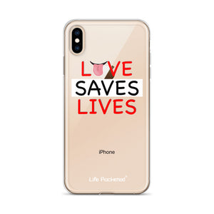 Life Rocketed love saves lives iPhone case