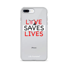 Load image into Gallery viewer, Life Rocketed love saves lives iPhone case