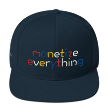 Load image into Gallery viewer, Life Rocketed Monetize Everything Snapback Hat